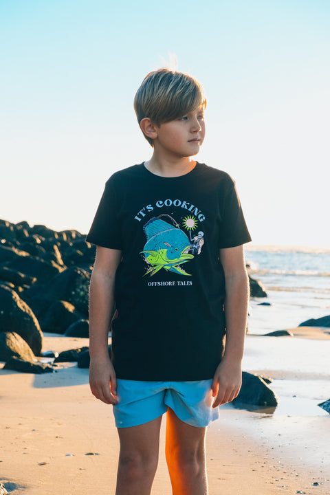 IT'S COOKING - KIDS TEE - BLACK