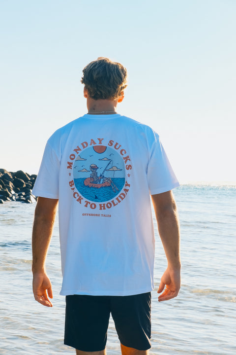 MONDAY SUCKS TEE - WHITE