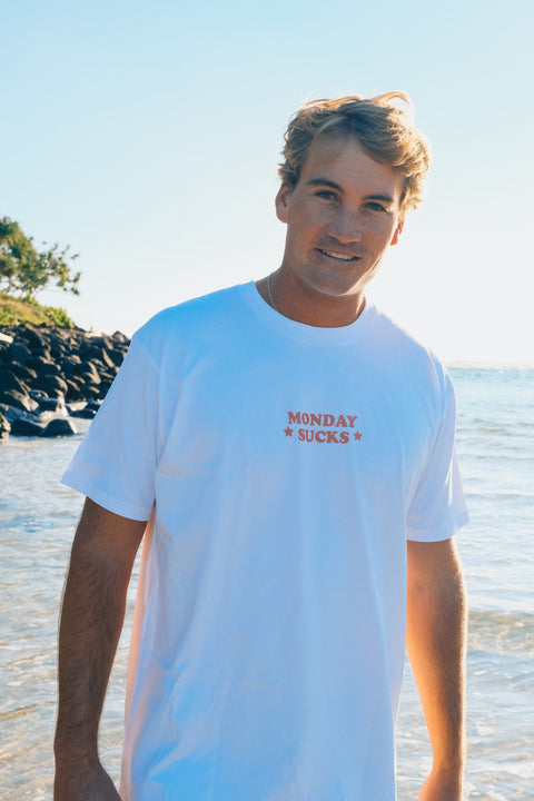 MONDAY SUCKS TEE - WHITE